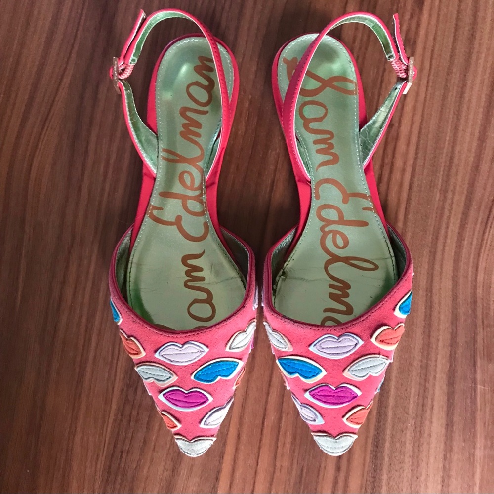 Sam Edelman Renee Pointed Tor Lips Flat sz 7